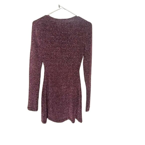 REFORMATION Riley Metallic Stretch Mini Dress. Size XS - Picture 5 of 6